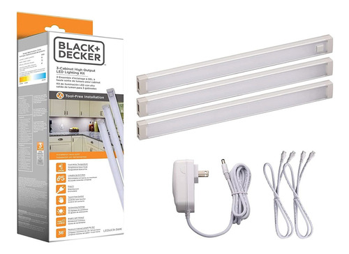 Led Under Cabinet Lighting Kit  3bars  9 Inches Each  D...