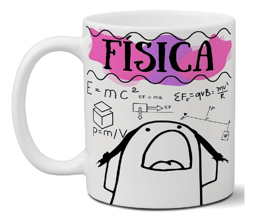 Taza De Cerámica Meme Flork Fisica Ideal Para Regalar Art F8