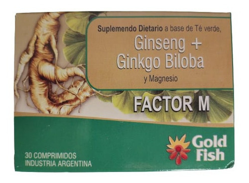 Ginseng + Ginkgo Biloba Y Magnecio Energizan X30 Comprimidos Sabor Natural