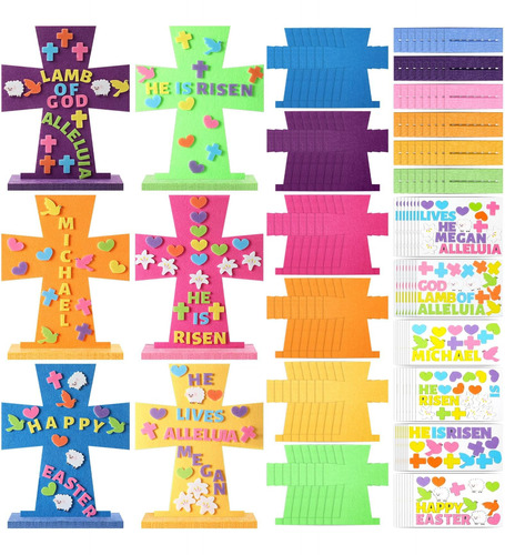 Smoothnovelty 48 Juegos De Cruces De Pascua Kits De Manualid