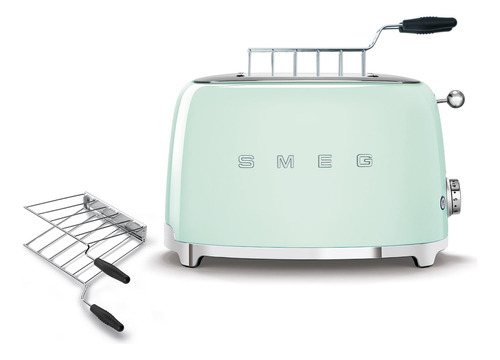 Smeg Combo De Tostadora Y Sandwich De 2 Rebanadas, Verde Pas