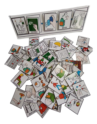 Material Visual Para Niños Con Autismo Pictogramas Escolar