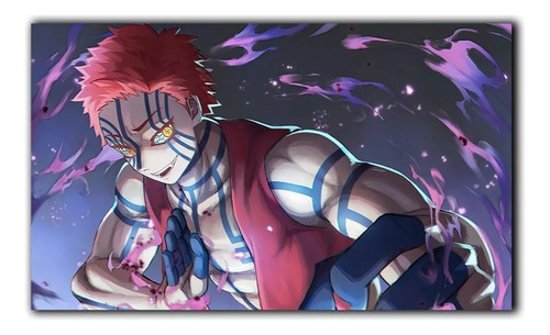 Pintura De Diamantes 5d Diy Demon Slayer Akaza A1 40 X 50 Cm