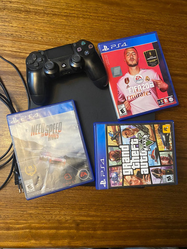 Ps4 Slim 500gb, 1 Mando, 3 Juegos Físicos, Se Va Con Cuenta