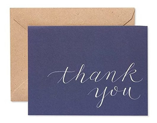 American Greetings Gracias Las Tarjetas, Azul Marino Con Los