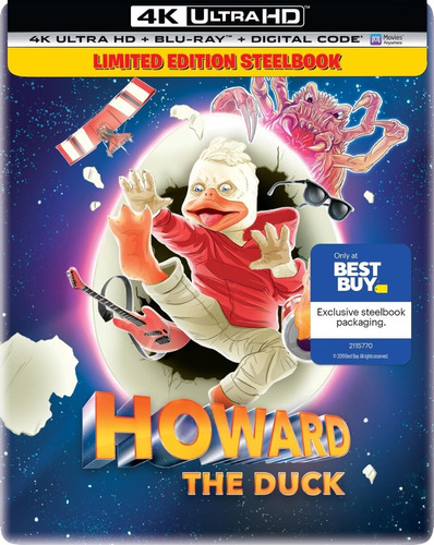 4k Ultra Hd + Blu-ray Howard The Duck / Steelbook