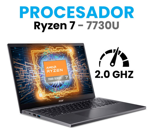 Notebook Aspire 5 15 A515-48M-R9NG gris oscuro - AMD Ryzen 7