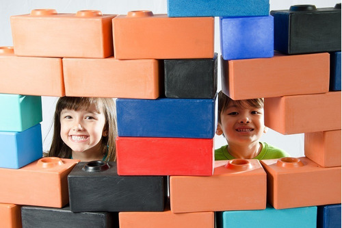 Tijolos De Montar Gigante Brinquedo Infantil