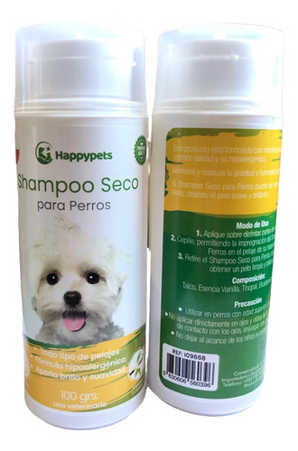 Shampoo En Polvo Con Fragancia Para Mascotas Perros 