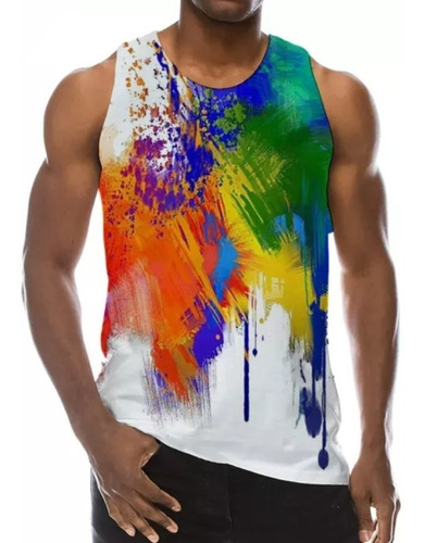 Playera Sport Sin Mangas Camisa Gay Rainbow Lgbt+