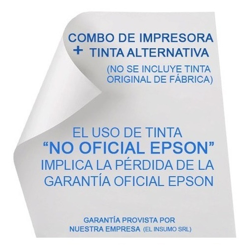 Impresora simple función Epson EcoTank M1120 con wifi blanca y negra 220V