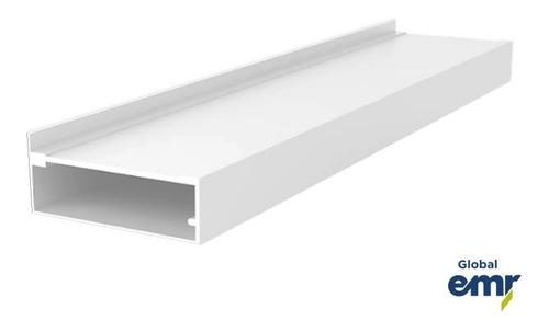 Imagen 2 de 2 de Perfil Puerta Alacena Vidrio Plano 20 X 48 Aluminio Emr Pm6
