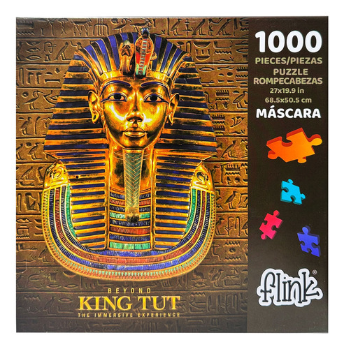 Rompecabezas King Tut Máscara 1000 Piezas Flink Metalizado
