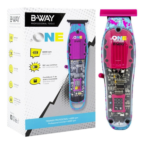 B-way One Trimmer Profesional Inalámbrico Con Cuchilla En T