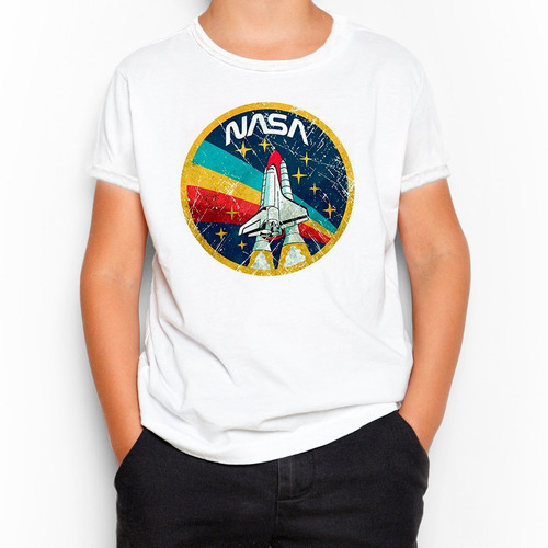 Remera Niño Niña Unisex - Nasa - Espacio 