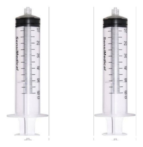 Jeringas 60ml Para Relleno De Tinta 2pzas