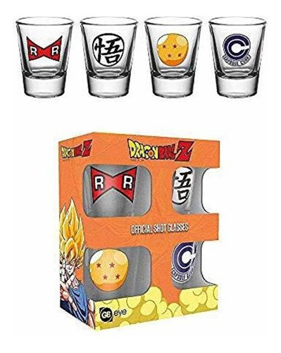 Gb Eye Ltd, Dragon Ball Z, Mix, Vasos De Chupito, Multicolor