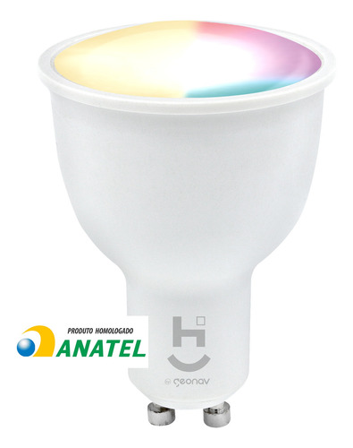 Lâmpada Wifi Inteligente Rgb+w Dicróica (branco Quente ) Biv