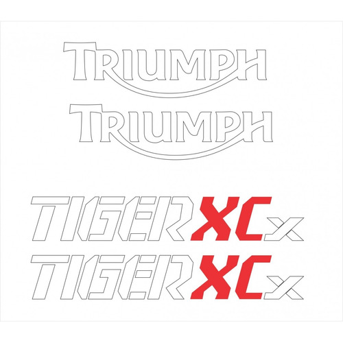 Kit Adesivo Compatível Tiger 800xcx 800 Xcx 2017 Preta Tg018