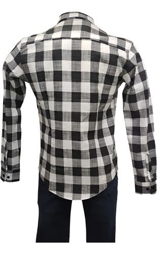 Camisa Giorgio Berlucchi Slim Fit Cuadros 21 Ml 2024