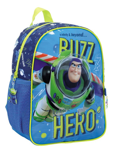 Mochila Espalda Jardin Toy Story Buzz Hero 12 Pulgadas Color Azul