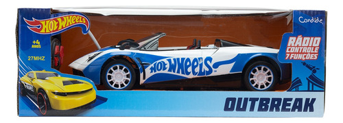 Veiculo Outbreak - Rc 7 Func - Hot Wheels - Pilhas Inclusas