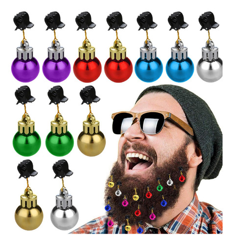 Adornos De Bolas Para Barba, Coloridos Adornos De Campana