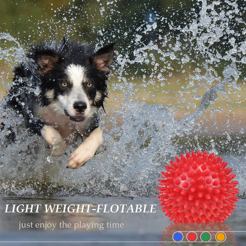 Dog Balls 4.5 Squeaky Dog Toys Spikey Dog Ball Para Aggre...