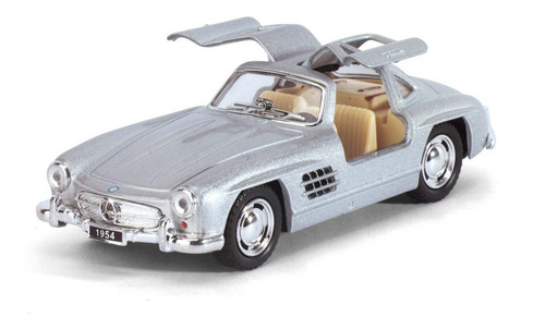 Mercedes Benz 300 Sl Coupé 1954 Escala 1:36 Kinsmart Plata