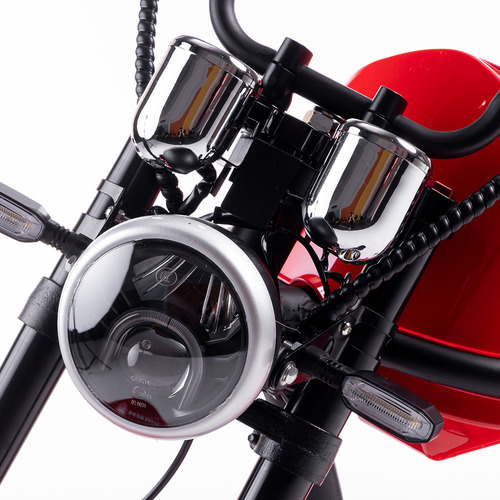 Scooter Elétrica 2000w Chopper U1 Wehawk Potente 50km/h Cor Vermelho 60v