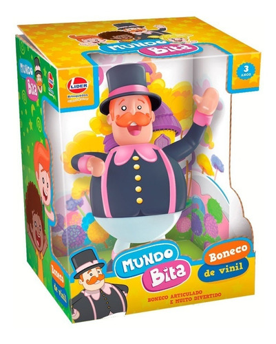 Boneco Vinil Mundo Bita Líder Brinquedos