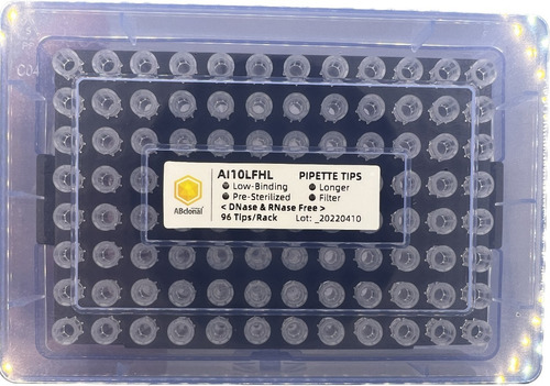 Puntas 10 Microlitros. 96 P/rc;10 Rcs/caja. Abclonal Xl