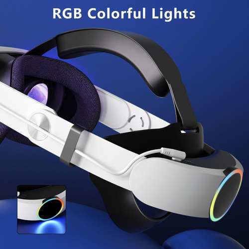 Para Oculus Quest 3s Battery Store Con Luz Rgb, Correa Para