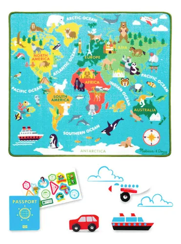 Alfombra Viaje Alrededor Del Mundo Melissa & Doug