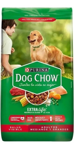 Dog Chow Adulto Raza Mediana Y Grande 8 Kg