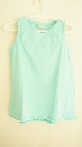 Musculosa Zara Kids Bordada Nenas