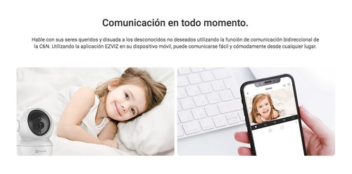 Imagen 4 de 9 de Kit Camara X2 Seguridad Ip Wifi Domo Ezviz Motorizada Audio