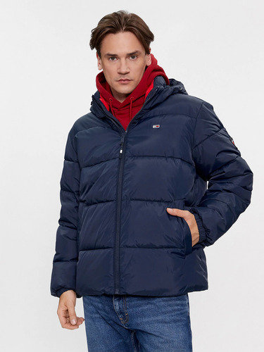 Parka Essential Con Logo Azul Tommy Jeans