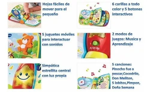 VTech Baby New Primeras Canciones Libro Interactivo para Bebé