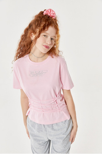 Remera Buddies Classy En Jersey Manga Corta Con Tiras