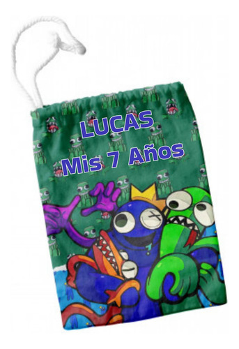 Bolsitas Tela Personalizadas De 20x15cm Por 25 Unidades Blanco Personalizadas