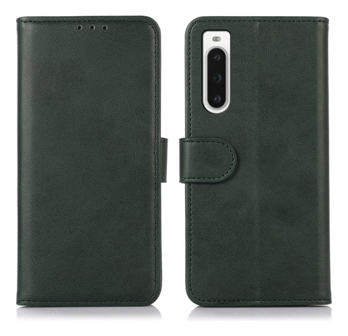 Cow Texture Leather Case For Sony Xperia 10 V