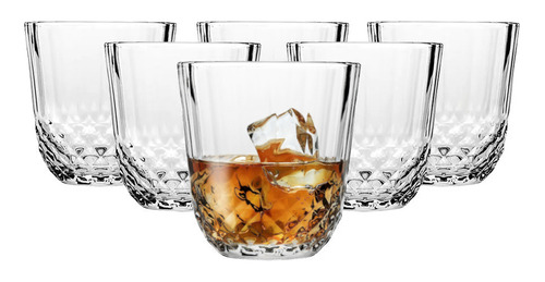 Vaso Whisky Agua Tragos Set X 6 Vidrio 320 Ml Diony Pasabahc