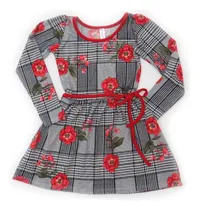 Comprar Vestido De Niña Princesa De Fiesta Corto Floral Manga Larga
