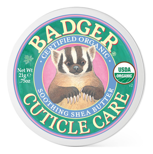  Bálsamo cuidado de cutículas Badger Manos y pies Badger Cuticle Care en pote portable de 21mL/35g cítrico