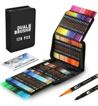 Comprar 120 Pcs De Plumones Punta Pencil Rotuladores Doble Punta