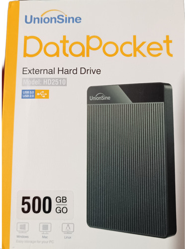 Disco Duro Externo Unionshine Data Pocket 500gb