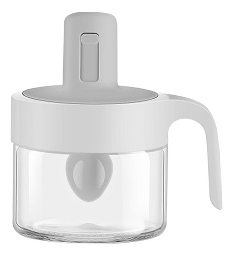 Tarro De Condimentos Para El Hogar Con Tapas Cuchara Gris
