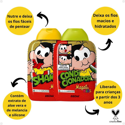 Kit Shampoo E Cond Cia Da Natureza Magali Cabelos Cacheados