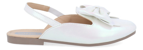 Sandalia Casual Vazza Color Blanco  Para Niã±a 5340049